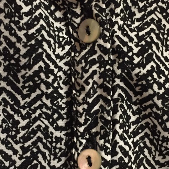 Black and White Patterned Dress - Picture 1 of 7